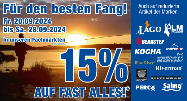 15% auf fast ALLES!